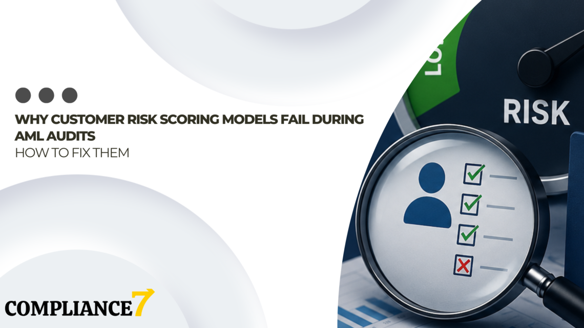 Why Customer Risk Scoring Models Fail During AML Audits and How to Fix Them